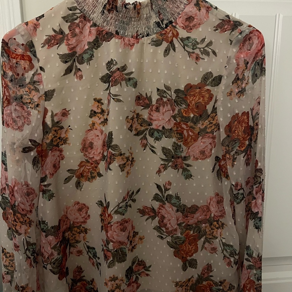 Floral Sheer Blouse